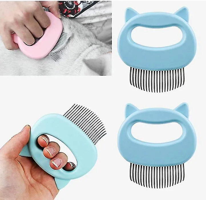 2Pcs pink Special hair stripper for dogs and cats, pet long hair and short hair comb AZ21931