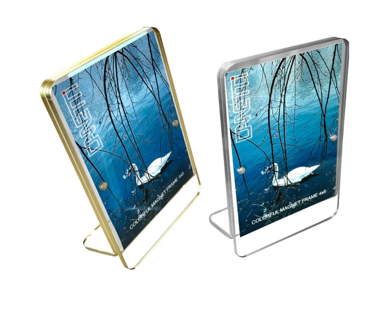 Acrylic Magnet Frame, Silver