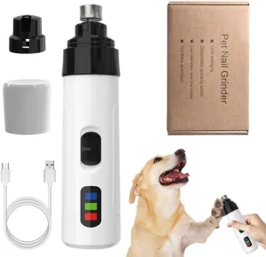 AIIONP Dog Nail Grinder, 2024 New Electric Dog Nail Trimmer for Dogs, Dog Nail Grinder, Rechargeable Dog Nail Clippers, Pet Nail Grinder Paws Grooming & Smoothing Tool (#1)