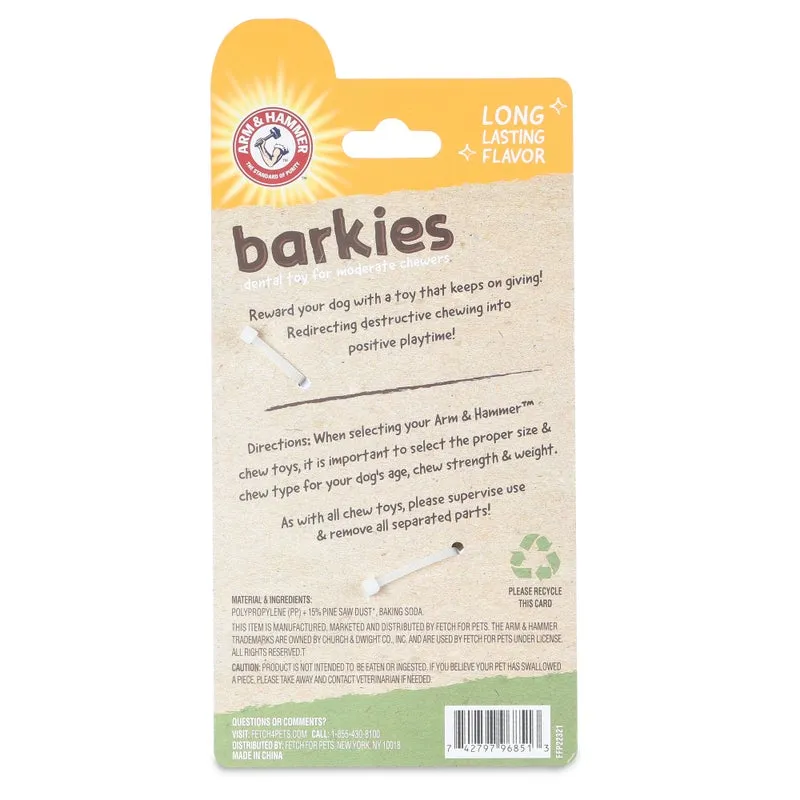 Arm & Hammer: Barkies 5.5" PP   Pine Saw Dust Ring Dental Toy