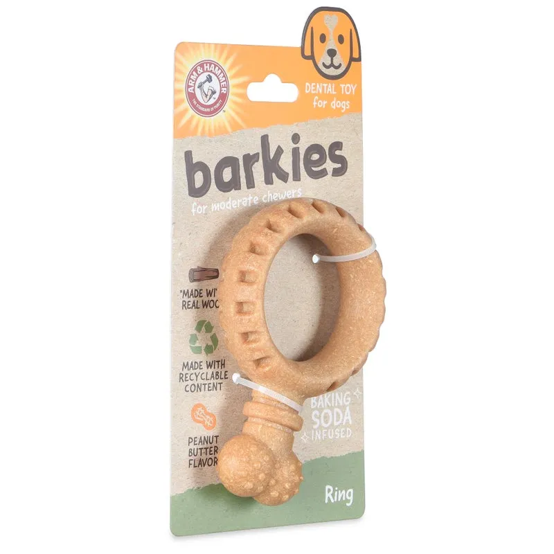 Arm & Hammer: Barkies 5.5" PP   Pine Saw Dust Ring Dental Toy