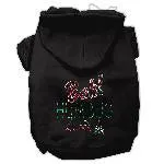 Bah Humbug Rhinestone Hoodies Black XL (16)