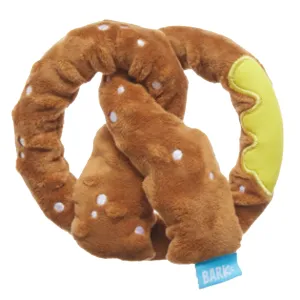 Bark Pupper Pretzel Brown Dog Toys