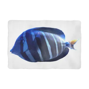 Blue Striped Fish Sublimation Pet Blanket