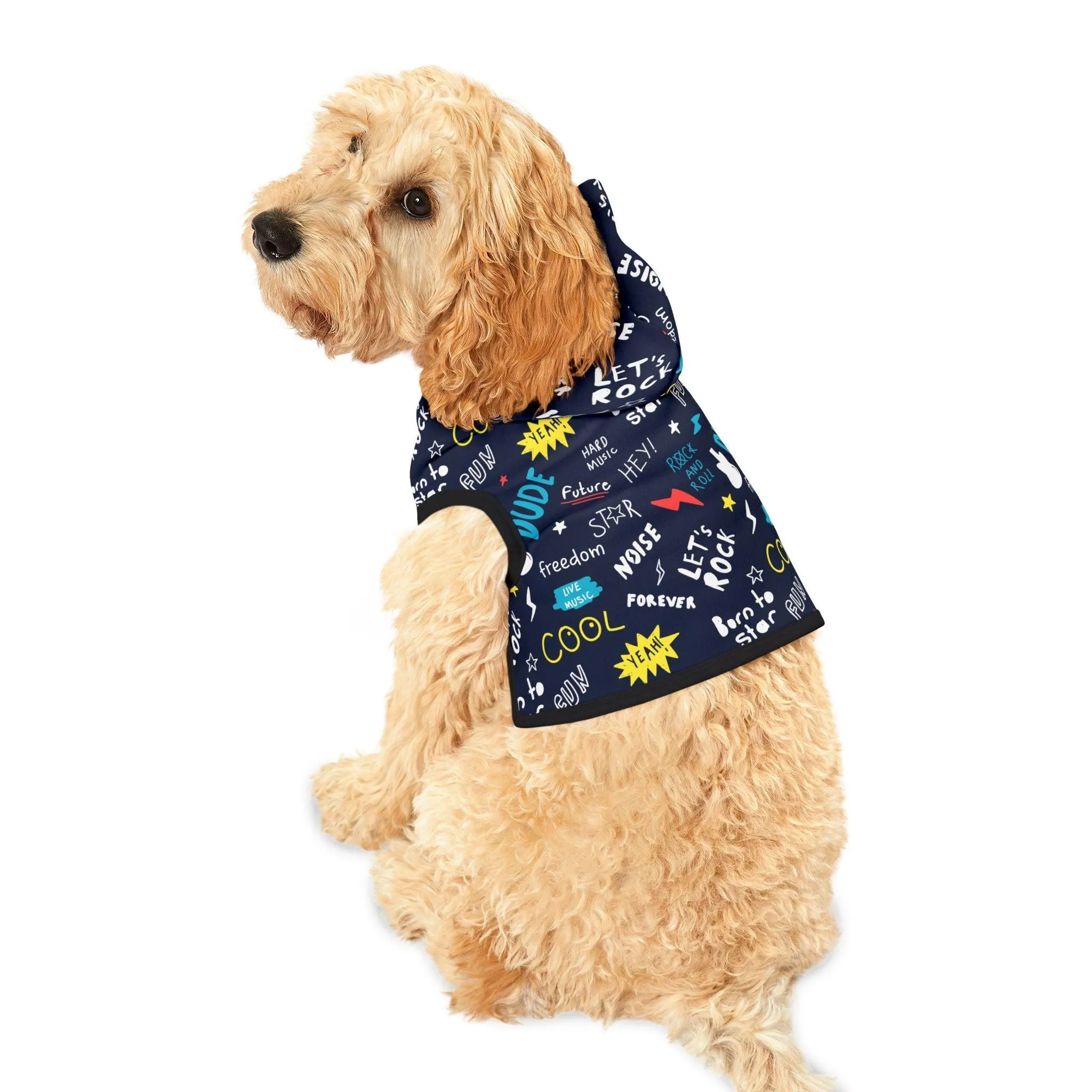 Born to Star Hand Drawn Graphic Pet Hoodie