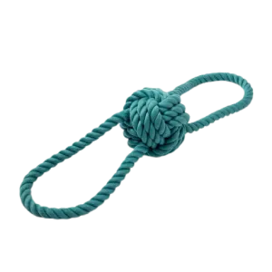 Braided Rope Ball with Handles Toy
