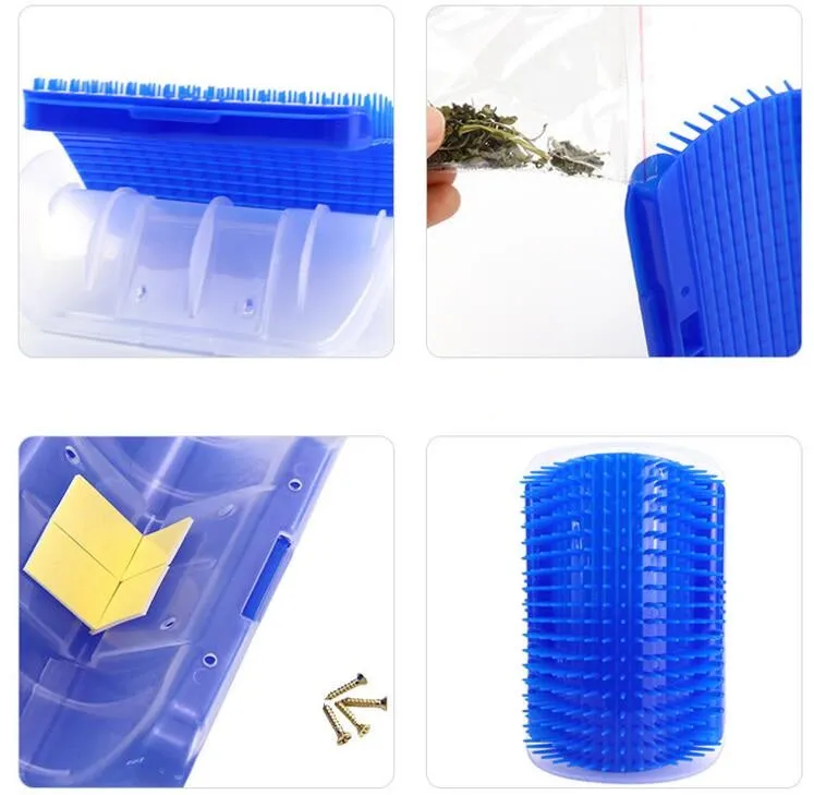 Cat Groomer Scratching Wall Corner Comb