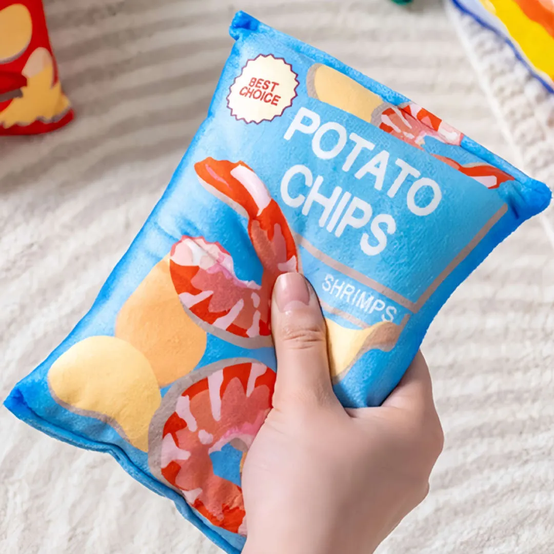 Chips Bag-shaped Dog Squeaky Toy Pet Chew Toy