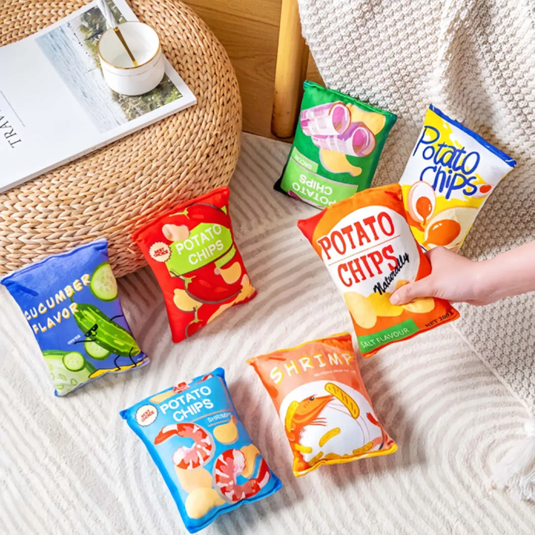 Chips Bag-shaped Dog Squeaky Toy Pet Chew Toy