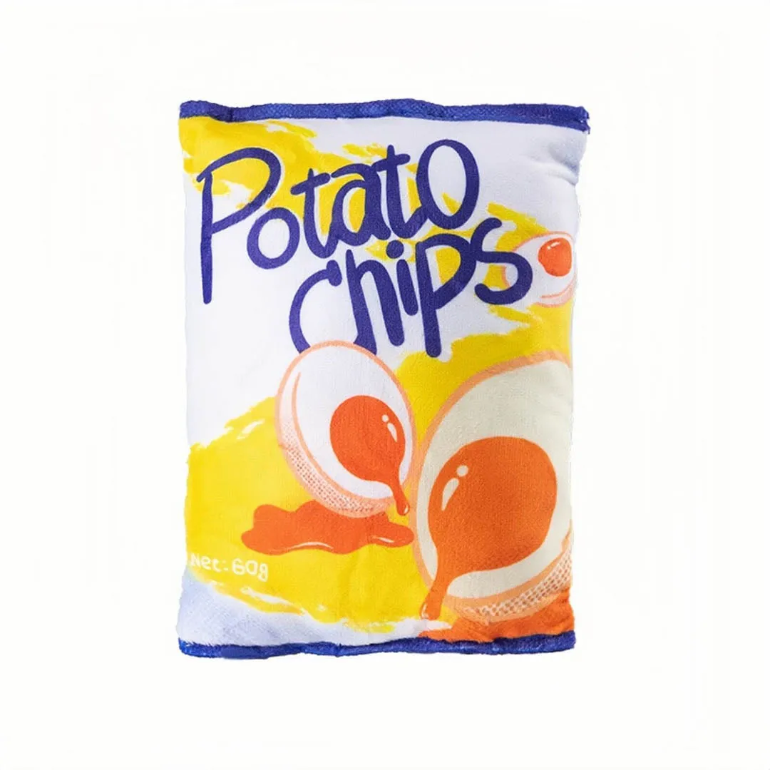 Chips Bag-shaped Dog Squeaky Toy Pet Chew Toy