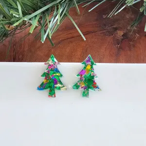 Christmas Tree Stud Earrings