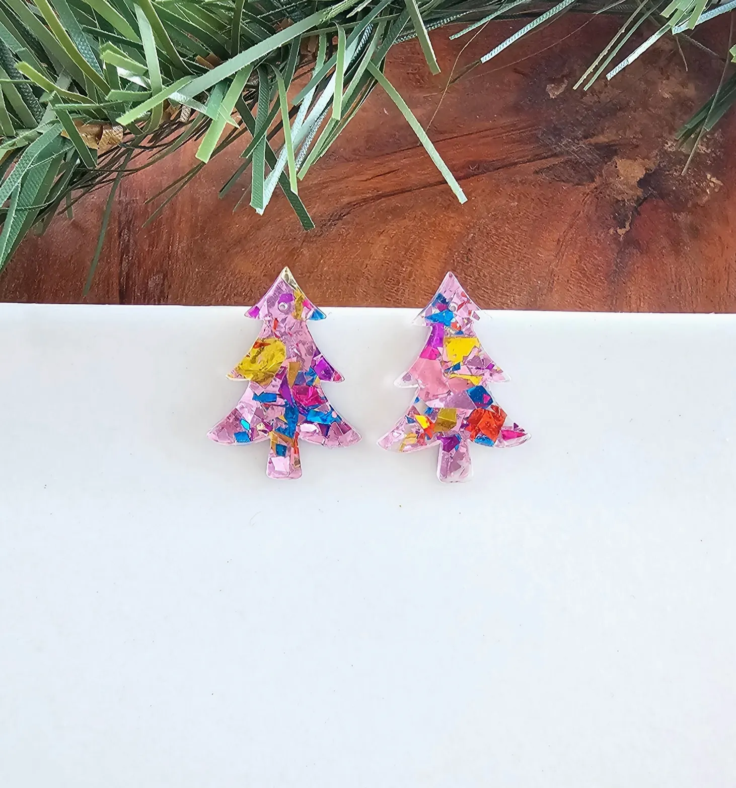 Christmas Tree Stud Earrings