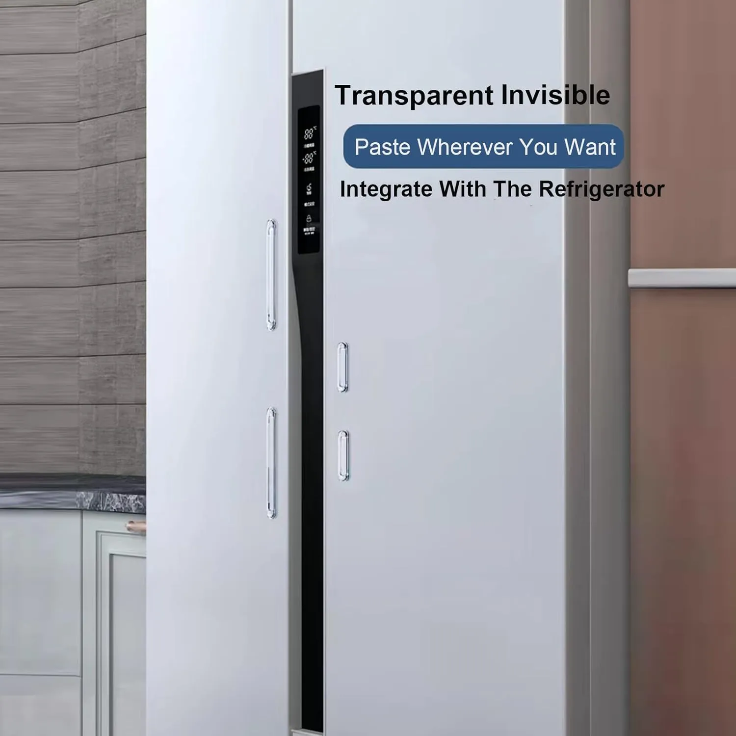 Clear Furniture Bumpers Silicone Rubber Wall Protector from Chair Back Adhesive - Wall & Car Door, Cabinet & Shower Door, Drawer & Toilet Lid (6 Long)