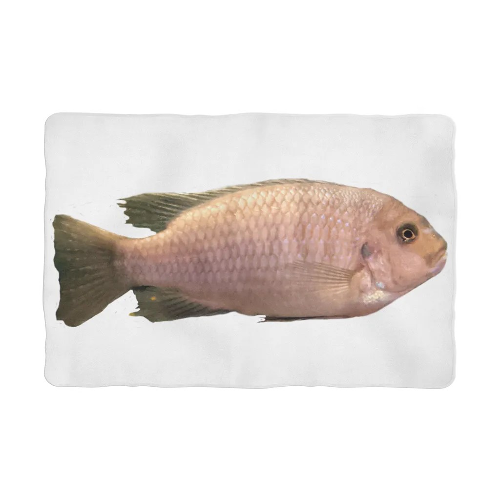 Cream Peach Fish Sublimation Pet Blanket