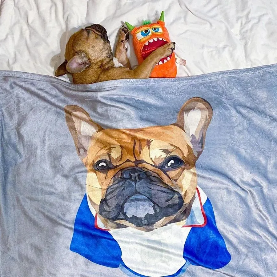Custom Blanket with Pet Photo Gifts For Dog Lovers