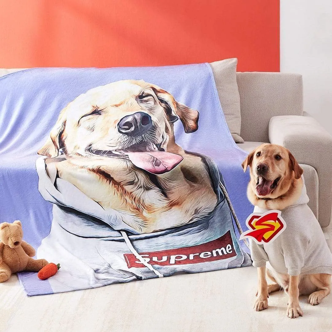 Custom Blanket with Pet Photo Gifts For Dog Lovers