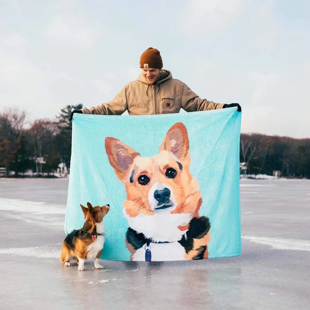 Custom Blanket with Pet Photo Gifts For Dog Lovers