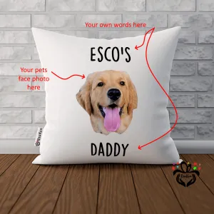 Custom Dog Face Pillow, Dog Face, Custom Dog Pillow