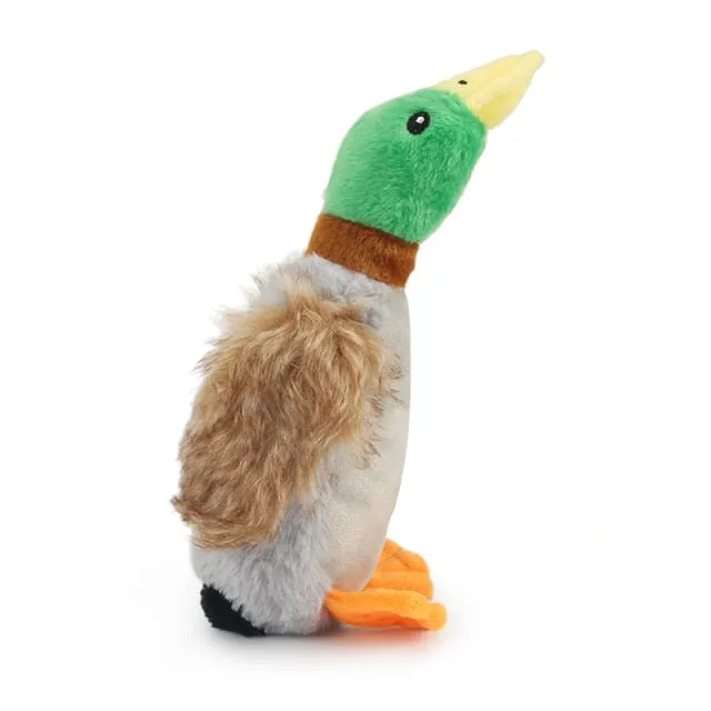 Cute Plush Duck Sound Squeak Dog Toy