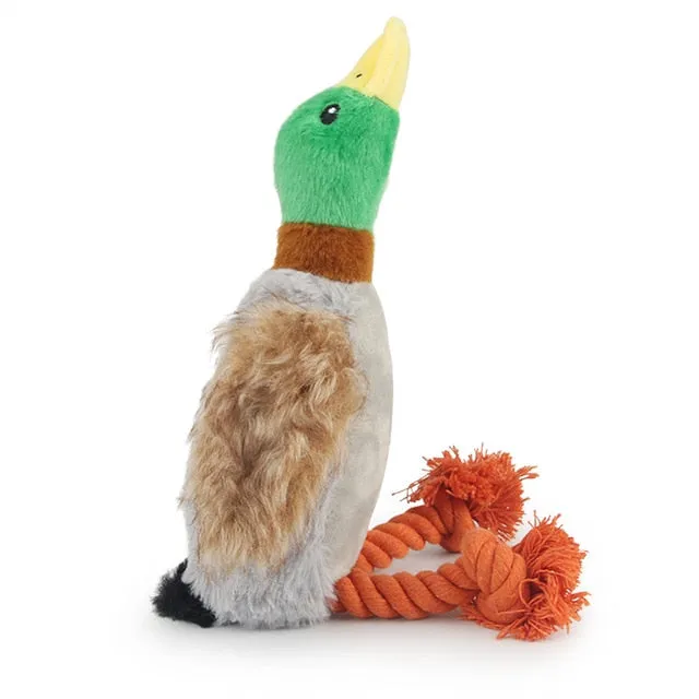 Cute Plush Duck Sound Squeak Dog Toy