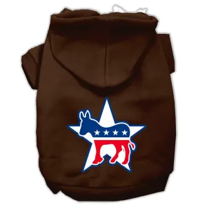 Democrat Screen Print Pet Hoodies Brown Size XXXL (20)