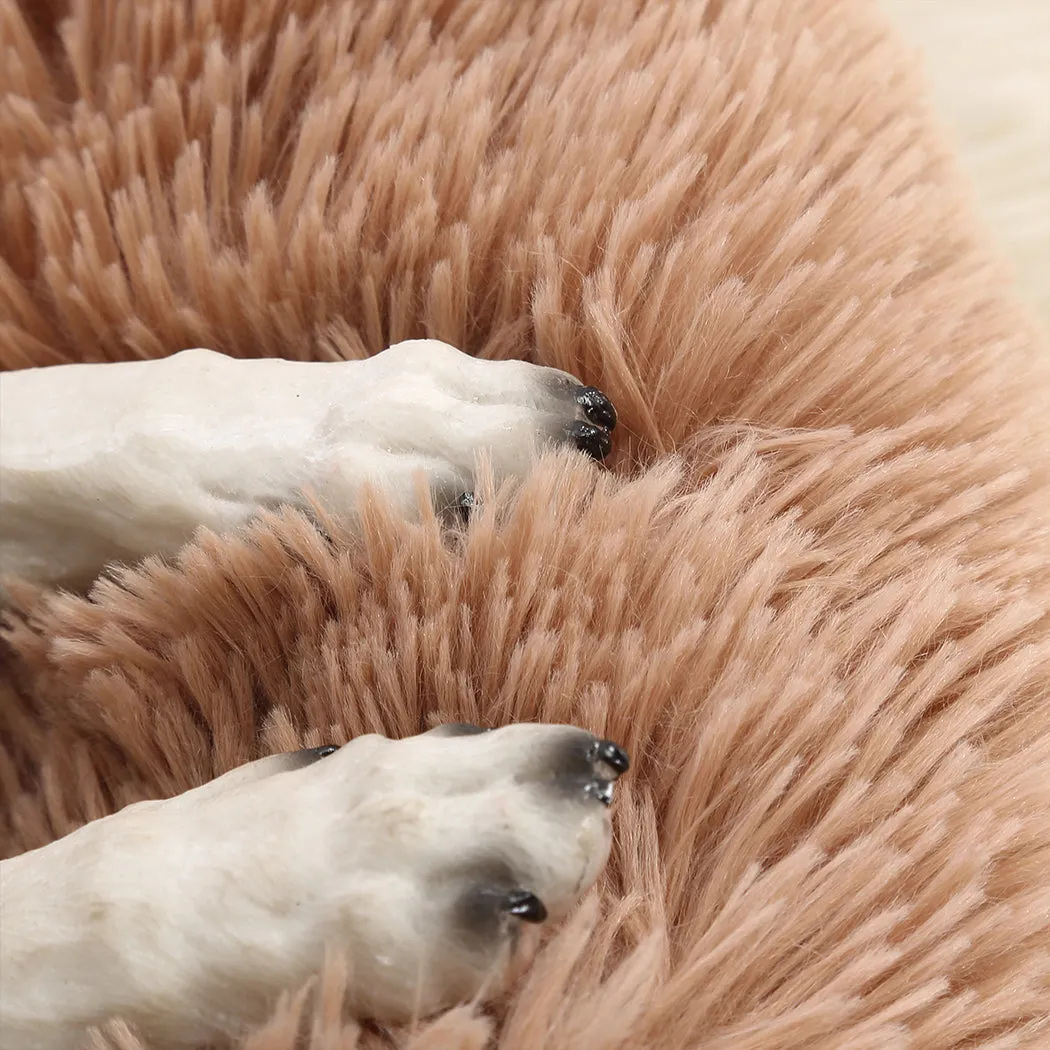 Dog Bed L, Soft Winter Cushion Mat, Brown