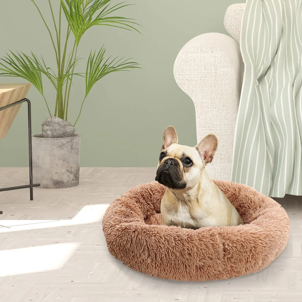 Dog Bed L, Soft Winter Cushion Mat, Brown