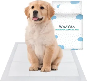 Dog Pee Training Pads with Super Absorbent, Disposable Pet Pads with Leak Proof and Quick Dry for Dogs Puppy Cats Potty Control, Underpads for Incontinence -White(17" x 13",25 Count)