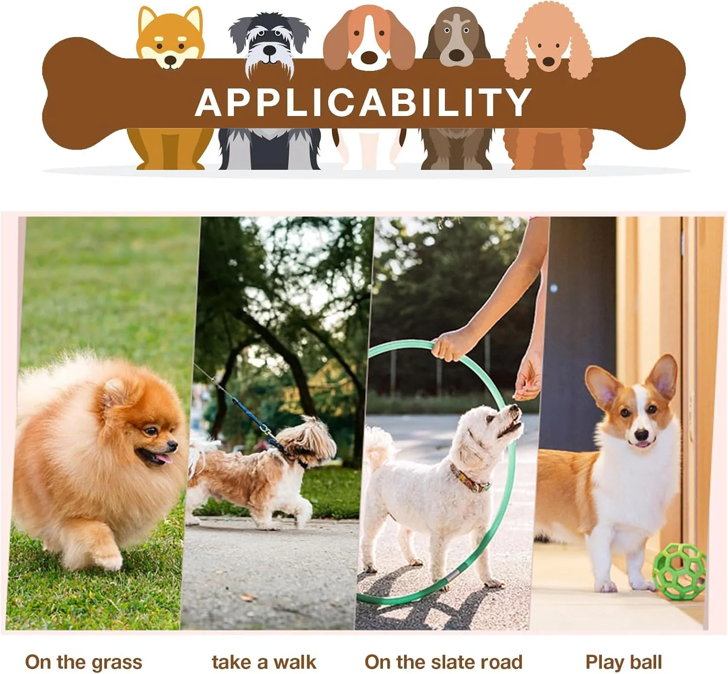 Dog Shoes,Mesh Breathable Dog Boots for Walking Running Hiking,Soft Non-Slip Rugged Rubber Sole Dog Booties with Adjustable Straps 4Pcs,Grey-Size7