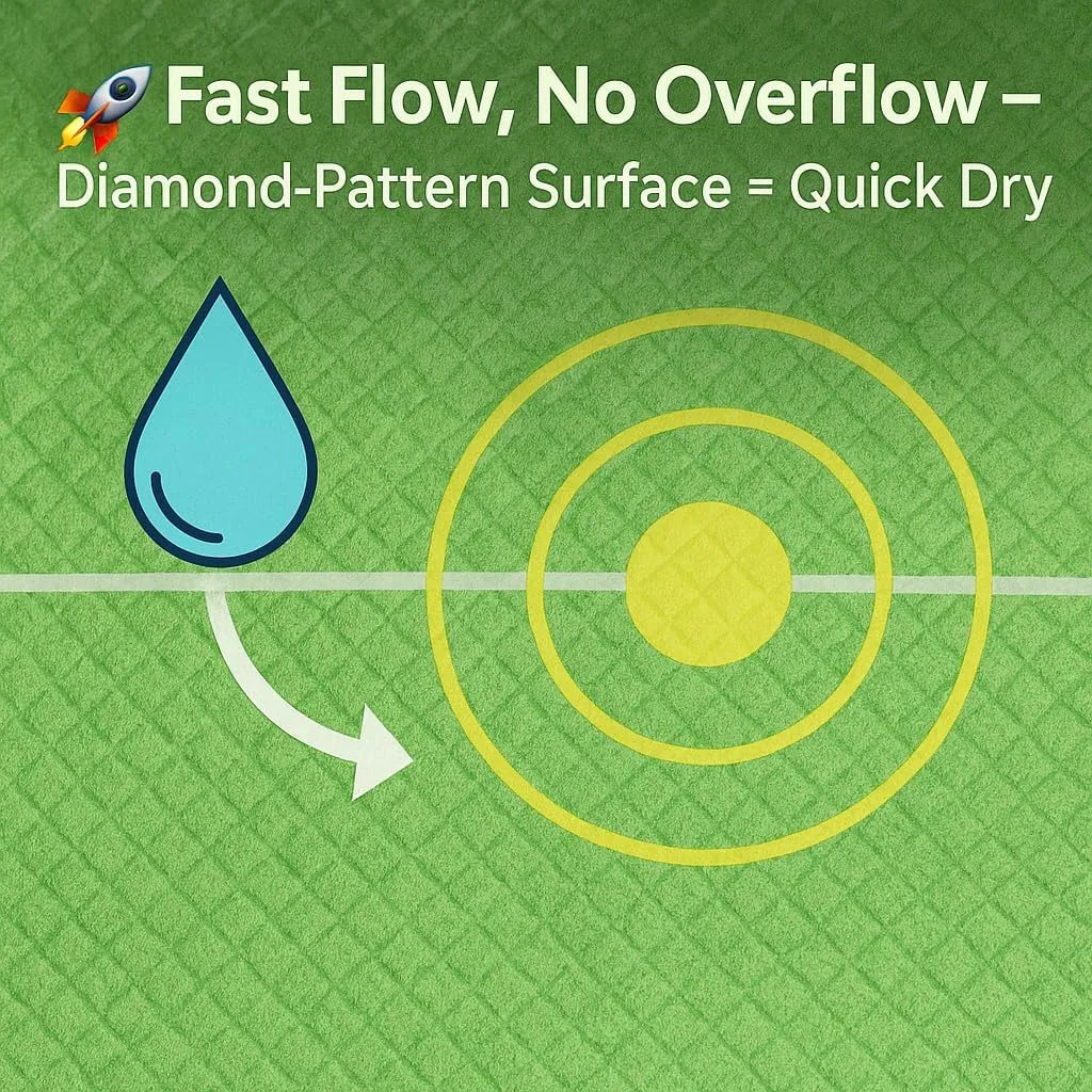 Dog Training Pads, Extra Thick Leak-Proof Pee Pads for Puppies and Senior Dogs  5-Layer Absorbent Core, Fast Drying & Odor Lock ([Bullseye Induction],M: 18 * 24 in,1)