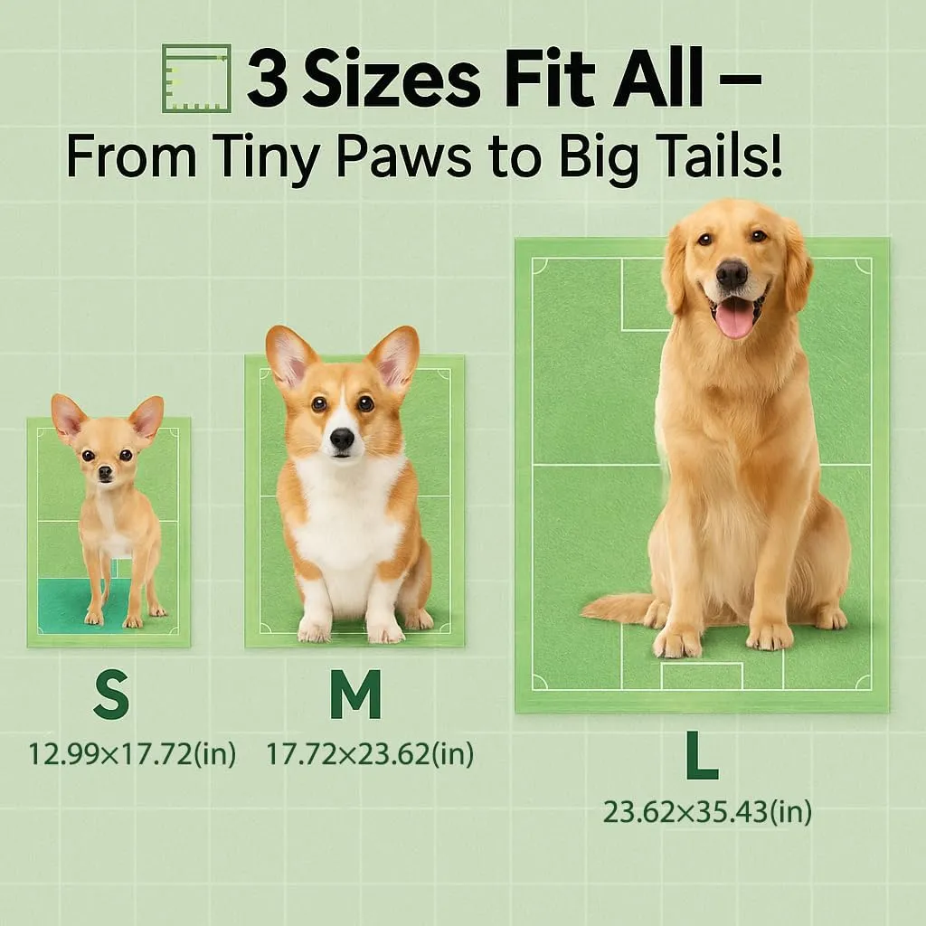 Dog Training Pads, Extra Thick Leak-Proof Pee Pads for Puppies and Senior Dogs  5-Layer Absorbent Core, Fast Drying & Odor Lock ([Bullseye Induction],M: 18 * 24 in,1)