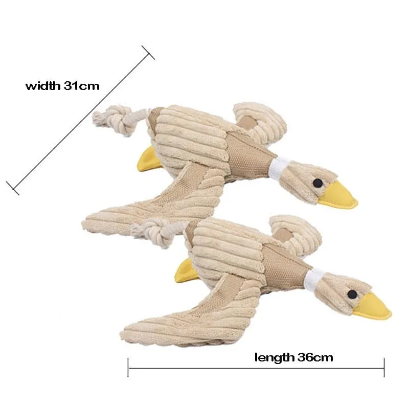 Duck-shaped Squeaky Pet Chew Toy