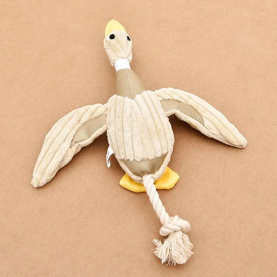 Duck-shaped Squeaky Pet Chew Toy