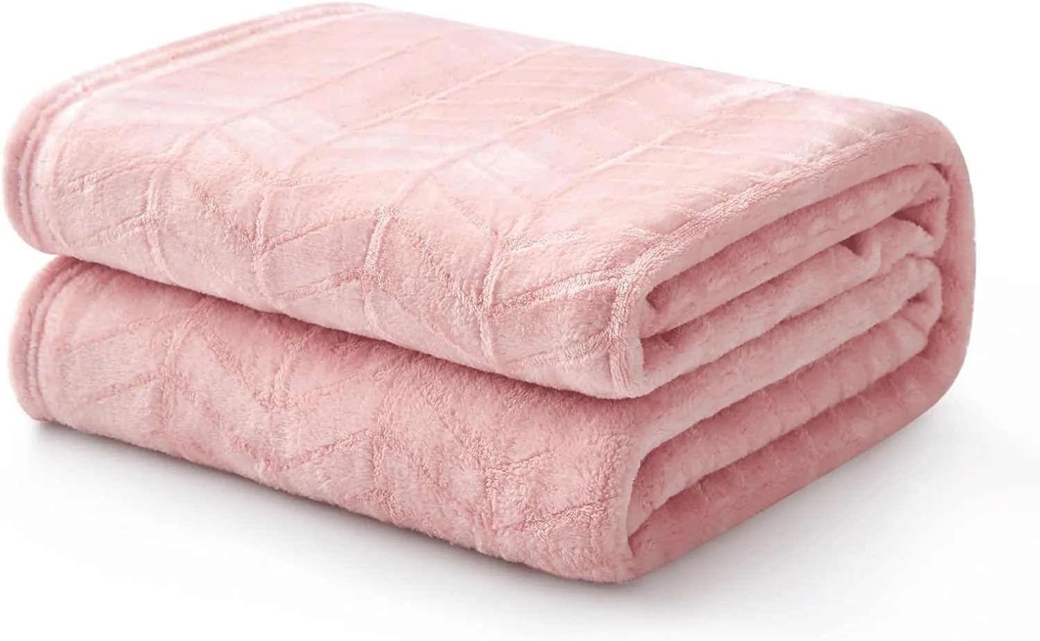 Excervent Super Soft Throw Blanket 50x70 inches Lightweight Baby Pink Flannel Fleece Blankets, Cozy and Warm Plush Fuzzy Throws for Kids Toddler Boys and Girls