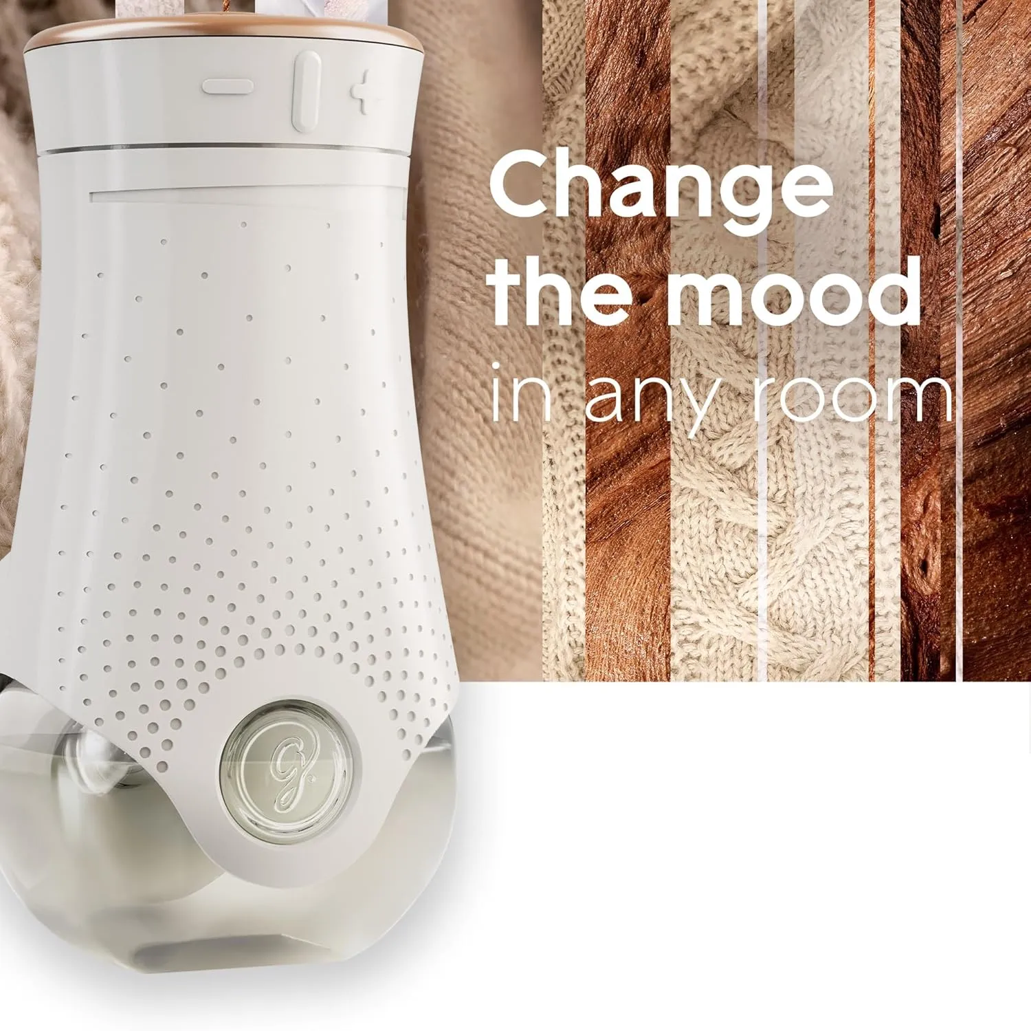 Glade PlugIns Air Freshener Starter Kit, Scented and Essential Oils for Home and Bathroom, Cashmere Woods, 4.02 Fl Oz, 2 Warmers and 6 Refills