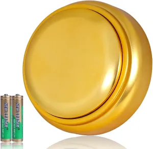 Gold Voice Custom Recordable Buttons 30 Second Voice Dog Talking Buttons Recordable and Playback Message for Classroom Fun Study Gift Voice Messages to Parents, Friends and Yourself