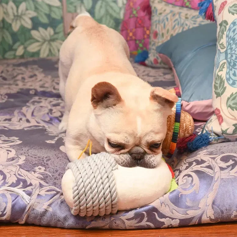 Hugsmart Pet Fiesta Chewsday Burrito Dog Rope Toy