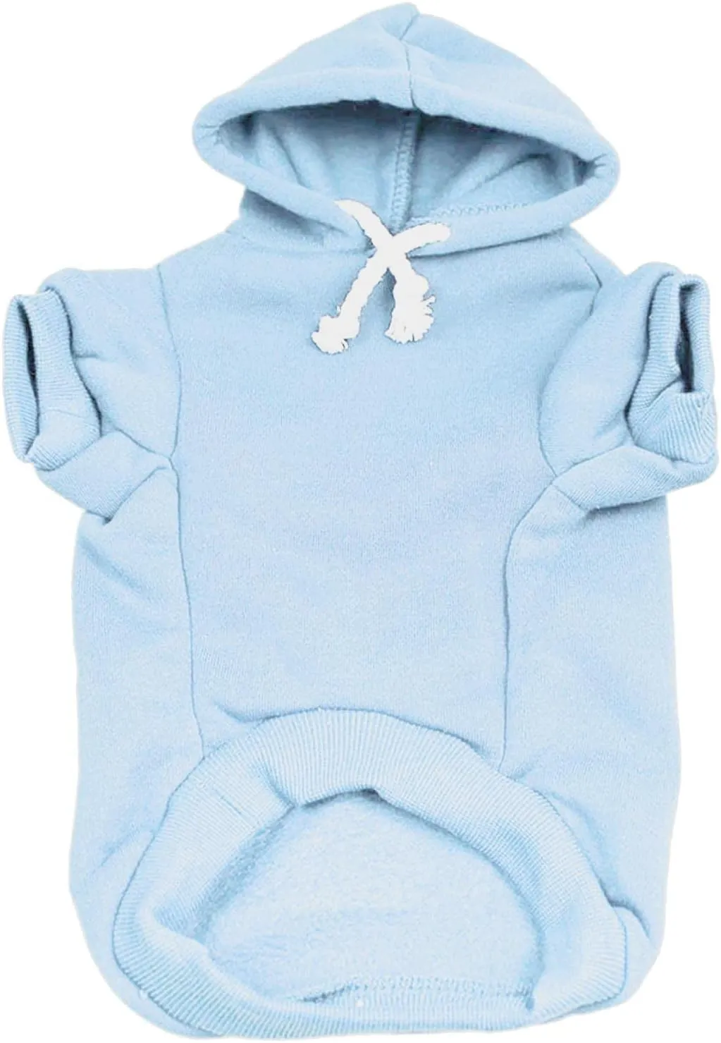 It's A Boy Arrow Dog Hoodie Fleece Lined Pullover Sweatshirt with Leash Hole (Baby Blue, 4X-Large 422)