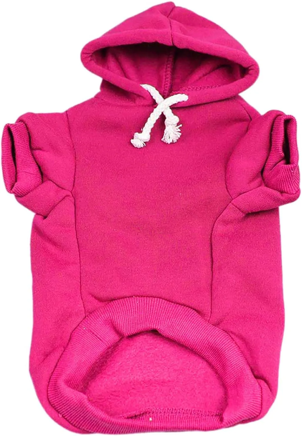 It's My Gotcha Day Dog Hoodie Fleece Lined Pullover Sweatshirt with Leash Hole(Hot Pink, 5X-Large 12)