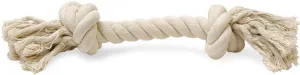Jeffers White Rope Bone Dog Tug Toy