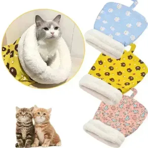 Lambswool Thickened Pocketable New Winter Linen Sleeping Bag Cat Nest