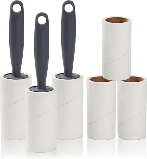 Lint Roller - 540 Sheets Lint Rollers for Pet Hair Extra Sticky,6 Refills with 3 Handles, Lint Remover for Clothes,Couch, Furniture, Portable Lint Roller for Dog Cat Hair