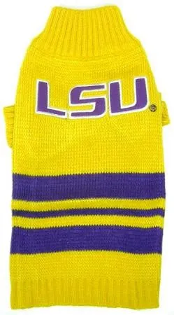 LSU Tigers Pet Sweater SM