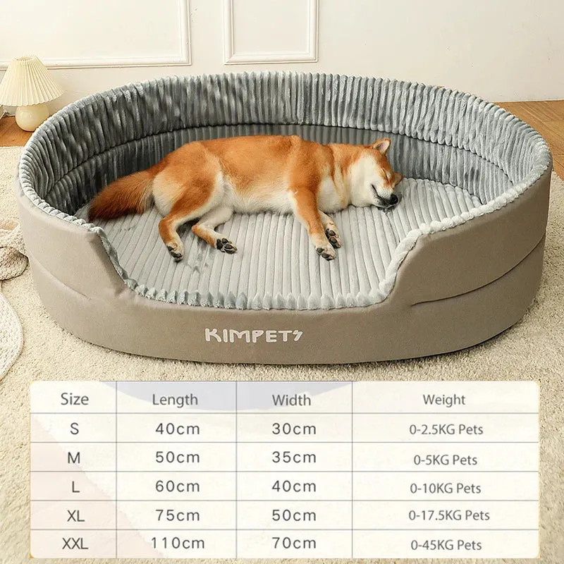 Luxury Coral Fleece Pet Bed