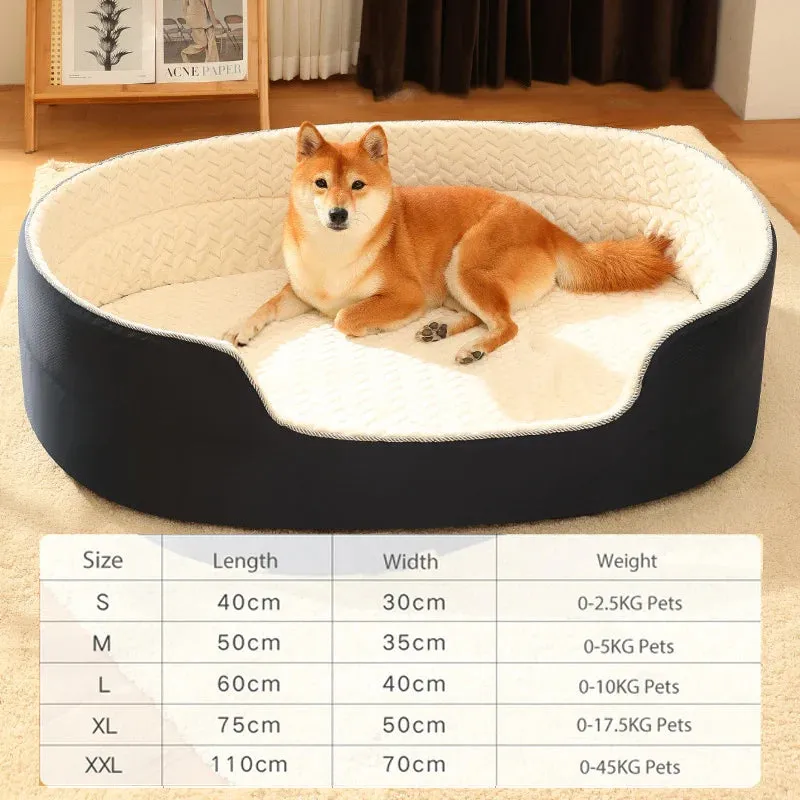 Luxury Coral Fleece Pet Bed