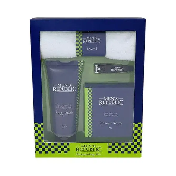 Men's Republic Body Wash & Nail Clipper Grooming Kit