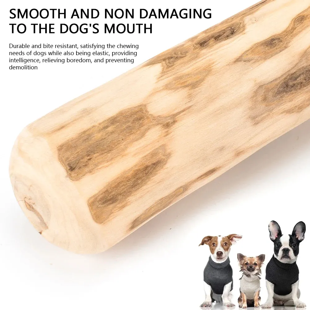Natural Coffee Wood Dog Chew Stick for Teeth Grinding and Anxiety Relief