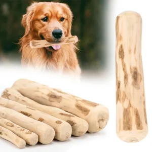 Natural Coffee Wood Dog Chew Stick for Teeth Grinding and Anxiety Relief