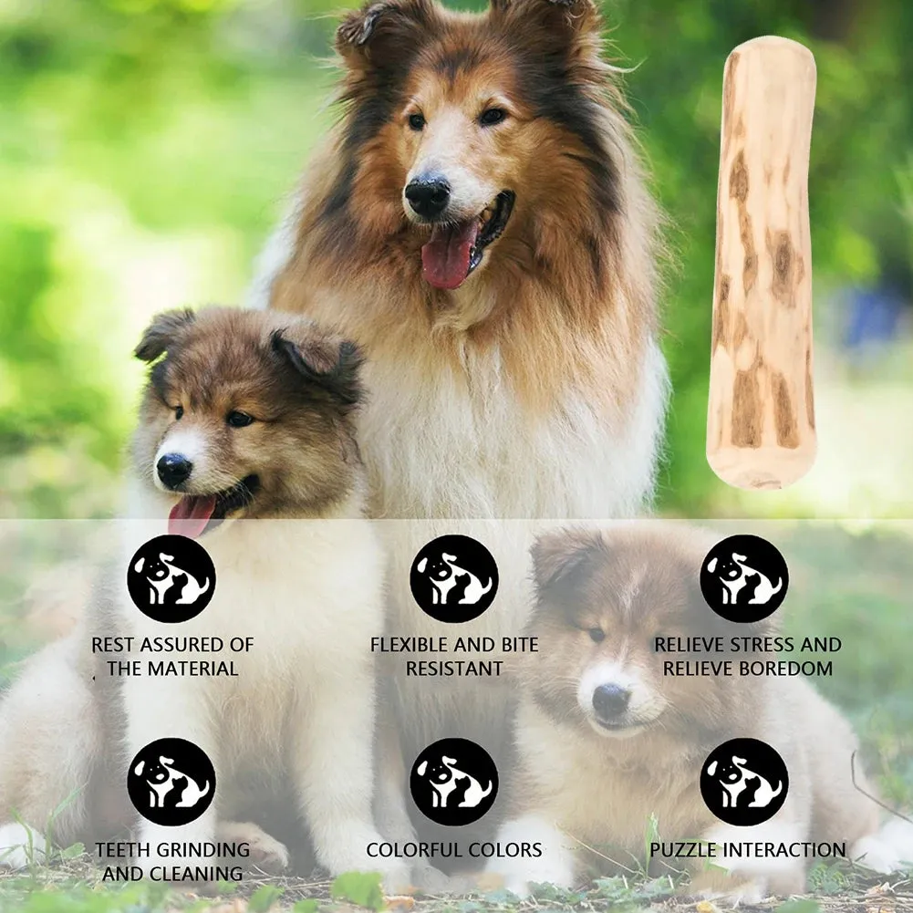 Natural Coffee Wood Dog Chew Stick for Teeth Grinding and Anxiety Relief