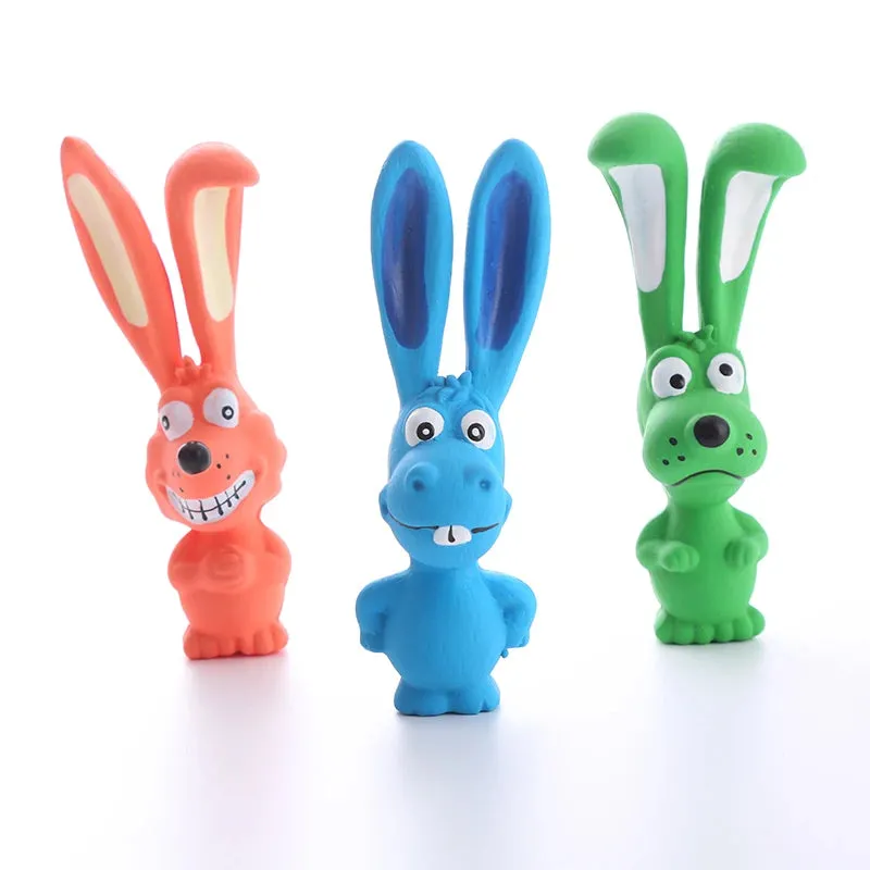 Naughty Rabbit Latex Dog Chew Toy